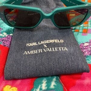 Karl Lagerfeld Teal Sunglasses